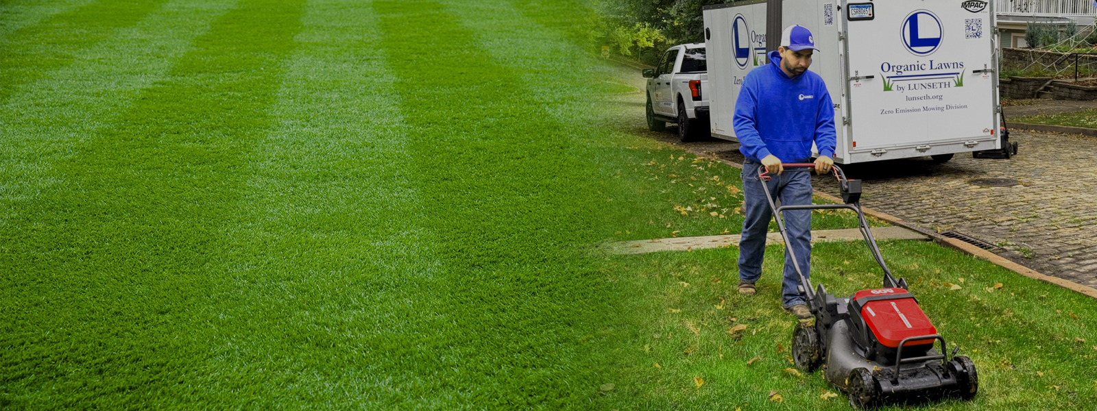 A baby sitting in a field of green grass
